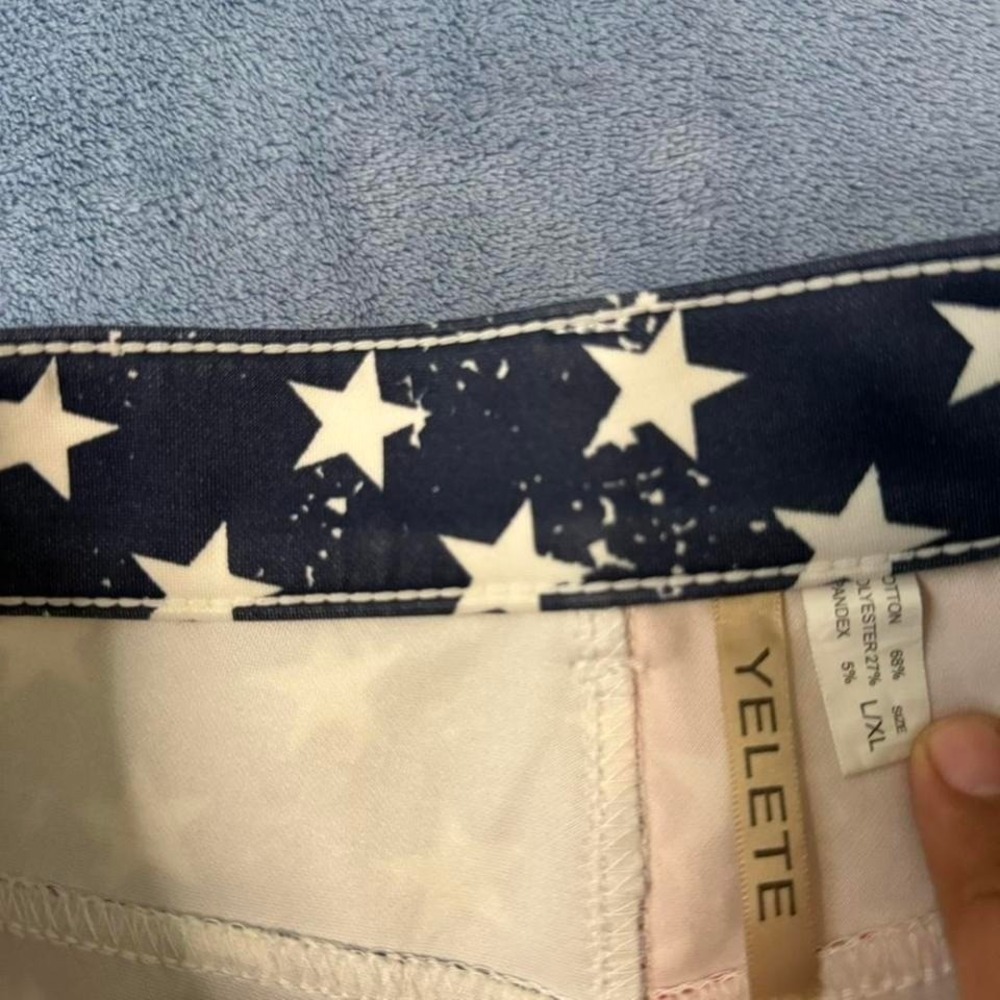 Yelete American flag jeggings women Size L - Picture 4 of 5